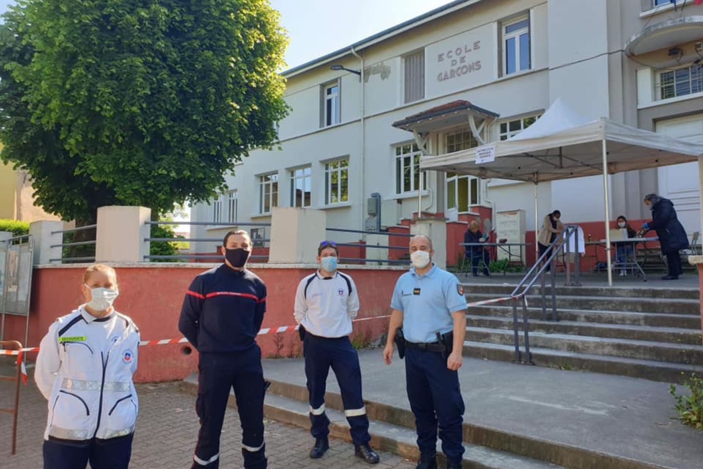 Mairie de villeurbanne distribution de masques